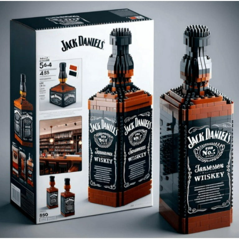 Jack Daniel’s LEGO Tarzı Koleksiyon Şişesi – Özel Tasarım Vitrin Seti