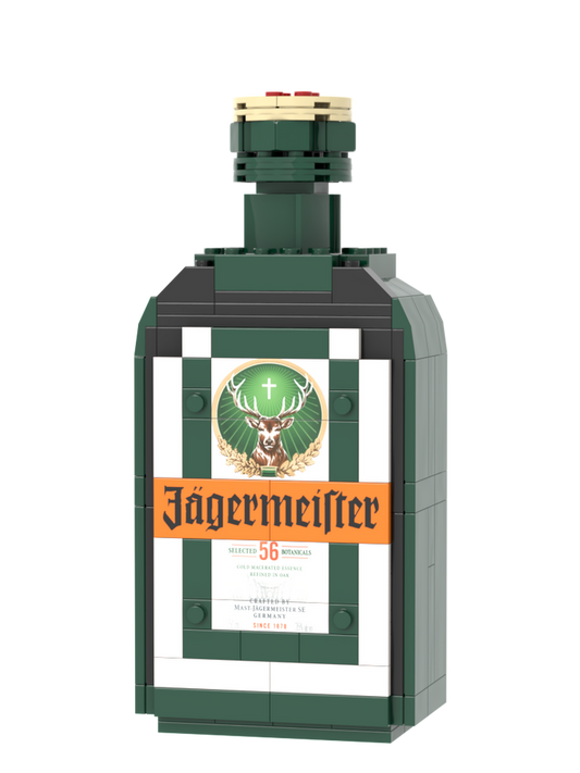 Jägermeister LEGO Tarzı Koleksiyon Şişesi – Efsanevi Bitkisel Ruhun Blok Hali