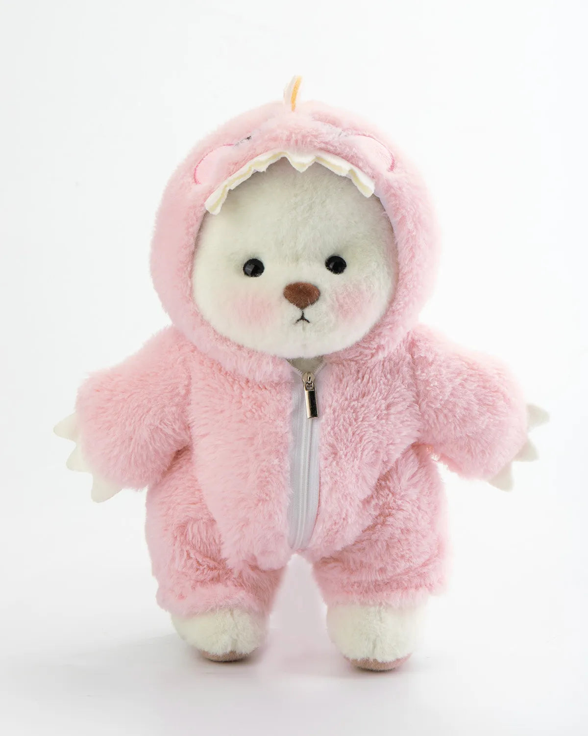 CuttyHug Ayıcık Pembe Tüylü Dino Ayıcık (KOSTÜM)