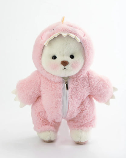 CuttyHug Ayıcık Pembe Tüylü Dino Ayıcık (KOSTÜM)