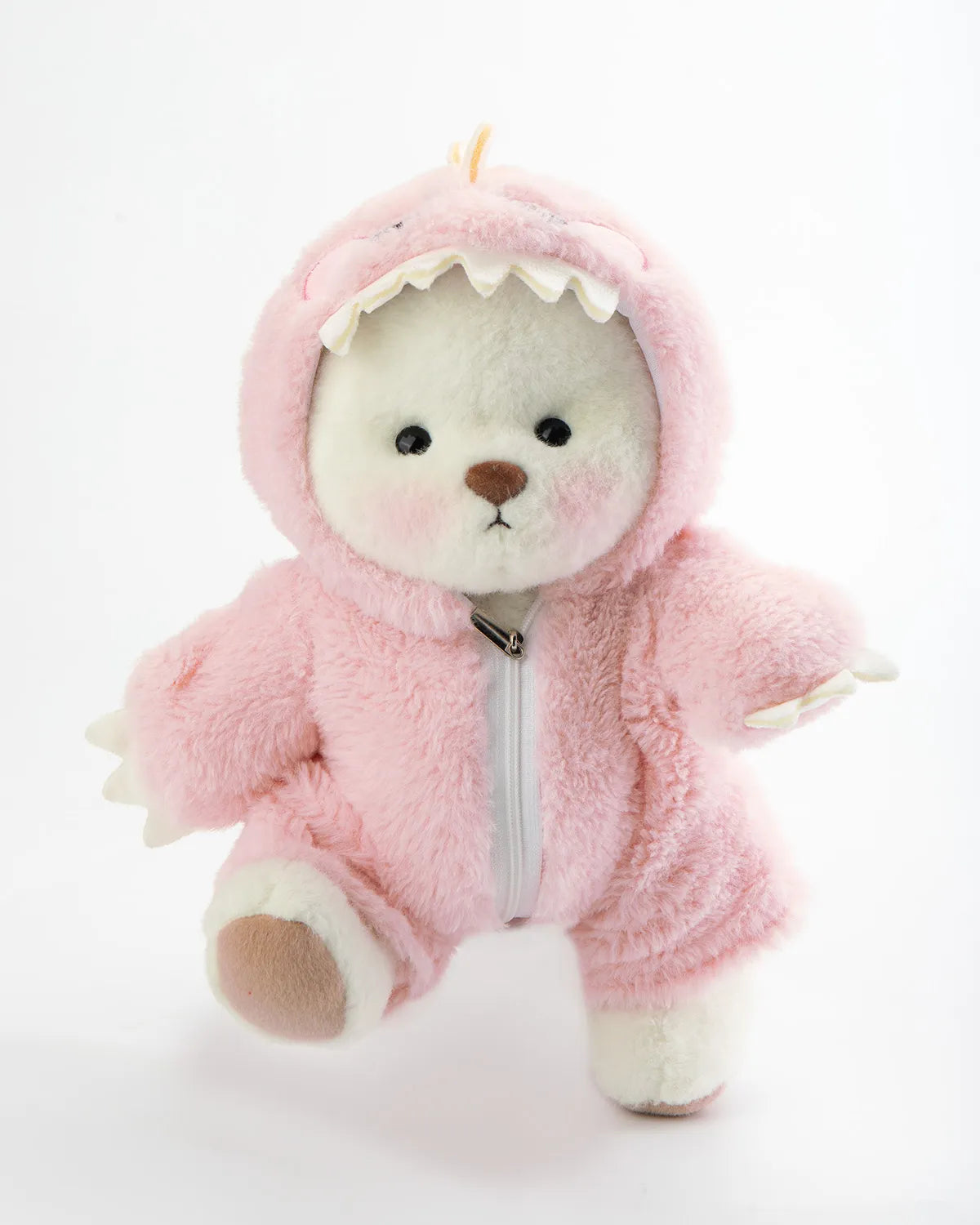 CuttyHug Ayıcık Pembe Tüylü Dino Ayıcık (KOSTÜM)