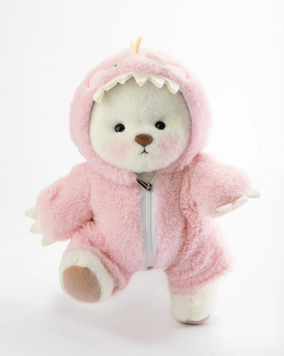 CuttyHug Ayıcık Pembe Tüylü Dino Ayıcık (KOSTÜM)