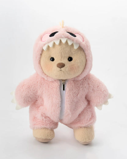 CuttyHug Ayıcık Pembe Tüylü Dino Ayıcık (KOSTÜM)
