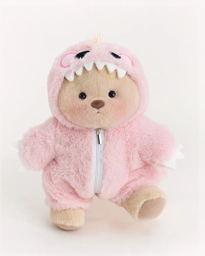 CuttyHug Ayıcık Pembe Tüylü Dino Ayıcık (KOSTÜM)